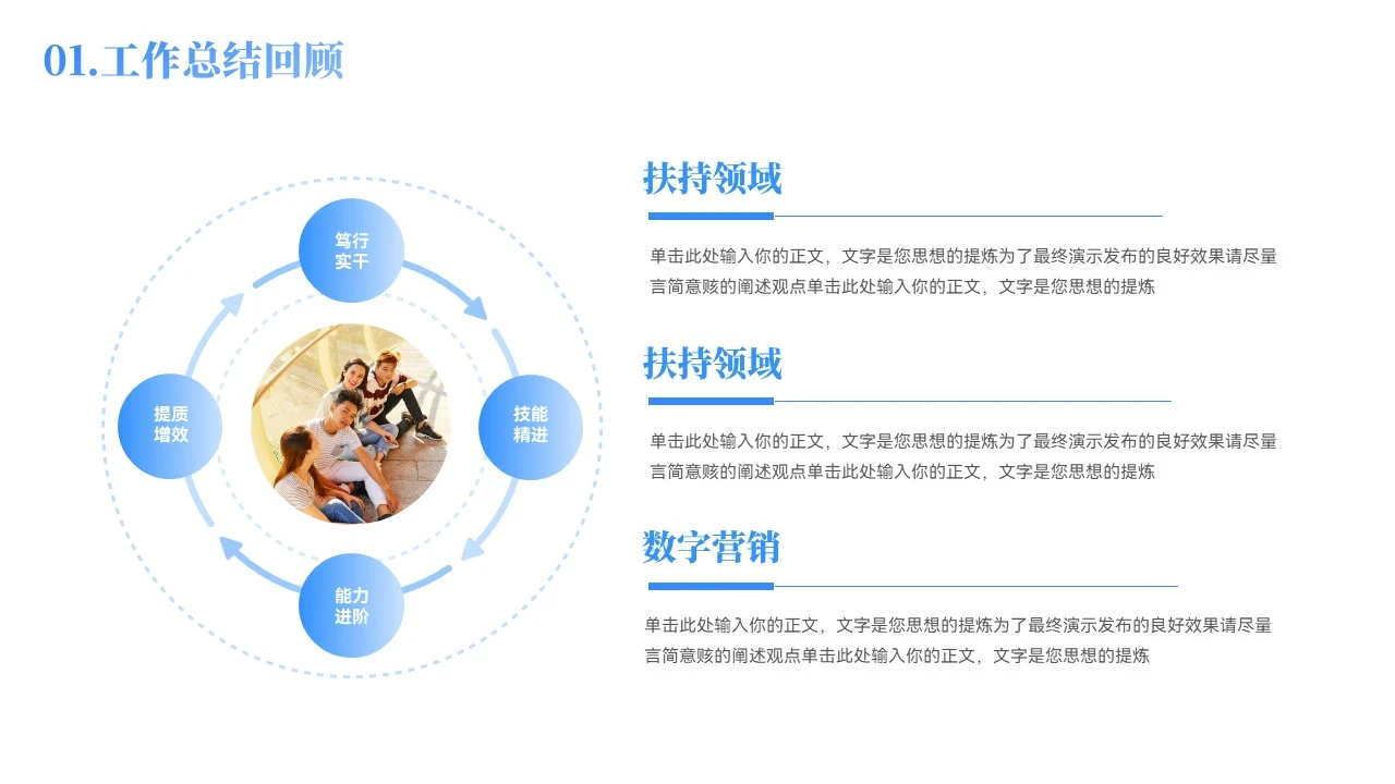 工作汇报总结单页0090