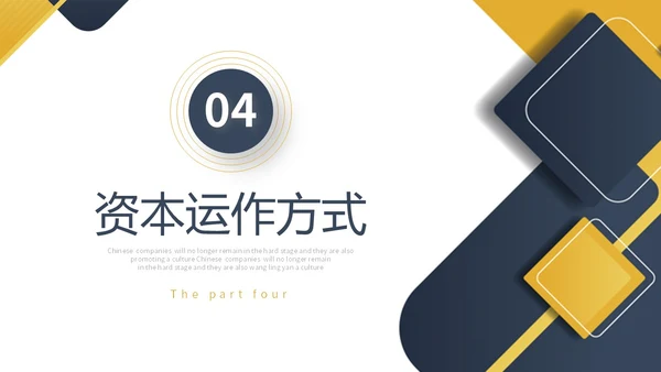 蓝黄色极简微立体形状商务风商业项目计划书PPT商业计划书