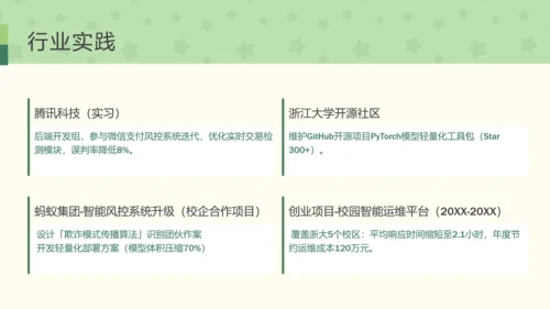 团团猫卡通风学生自我介绍