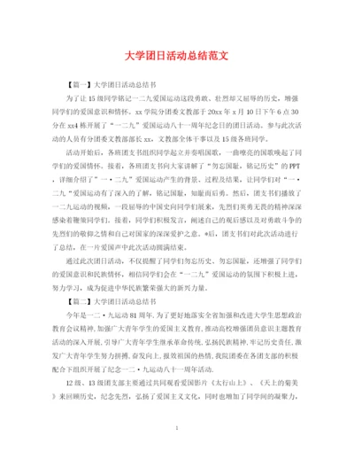 精编之大学团日活动总结范文.docx