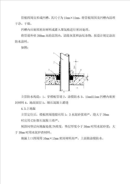 高校图书馆卫生间防水工程施工方案