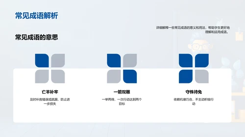 二年级成语学习PPT模板