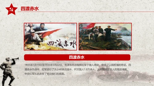 学习红军长征PPT模板80周年党课