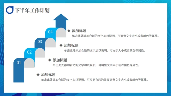 蓝色商务风行业工作汇报通用PPT模板