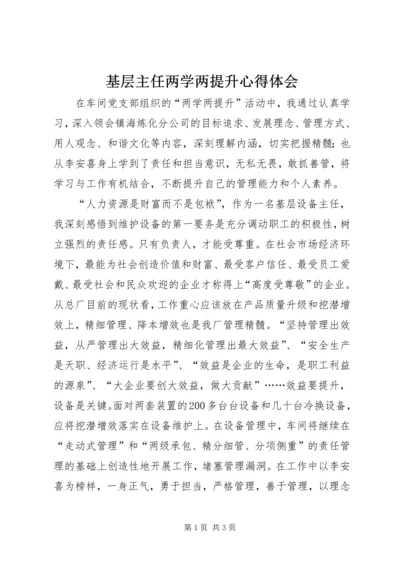 基层主任两学两提升心得体会.docx