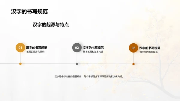 汉字知识讲解PPT模板
