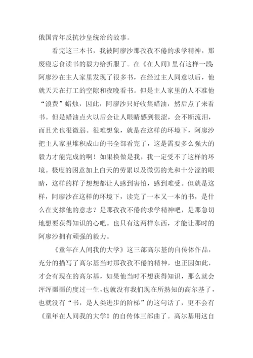 我的大学读后感800字.docx