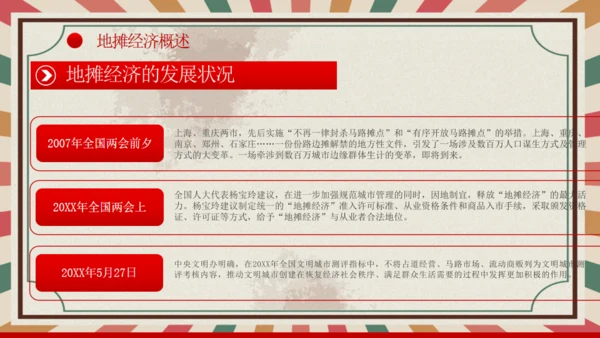 解读地摊经济摆摊通用PPT课件模板