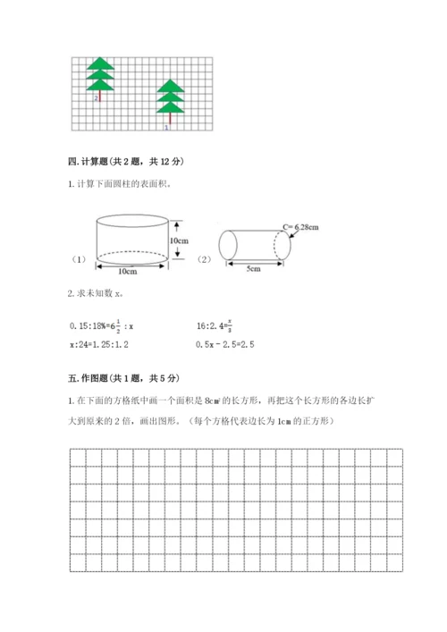 北师大版六年级下册数学期末测试卷精品（达标题）.docx