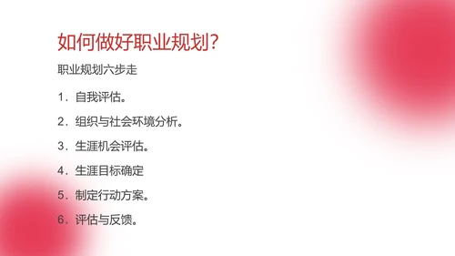红色简约风职业规划能力培训PPT模板
