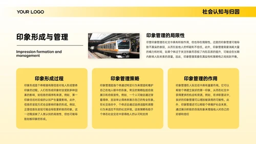 黄色简约欧美风心理学分析报告PPT模板