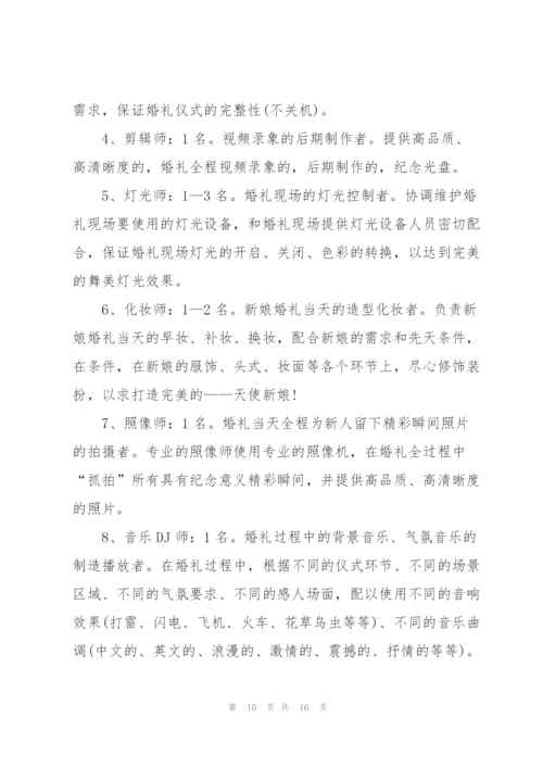 开展创意婚礼的策划设计方案.docx