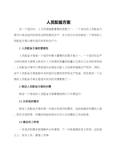 人员配备方案.docx