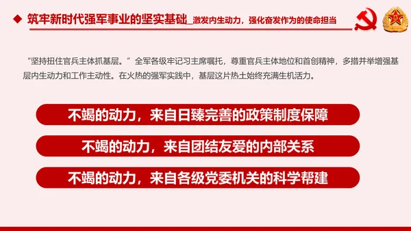 军队基层建设军队部队过硬作风强军兴军PPT