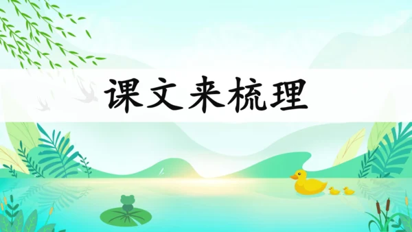 统编版语文三年级下册第一单元复习课件-