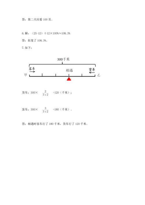 小学六年级上册数学期末测试卷附参考答案【名师推荐】.docx