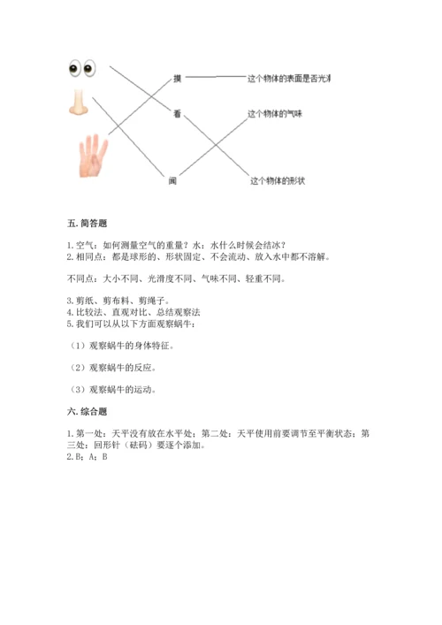 教科版一年级下册科学期末测试卷（考点精练）.docx