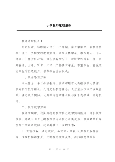 小学教师述职报告.docx