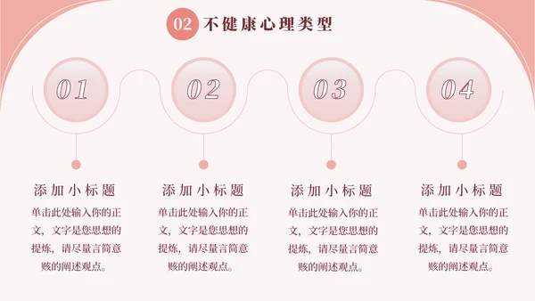 心理健康教育宣传讲座通用PPT模板