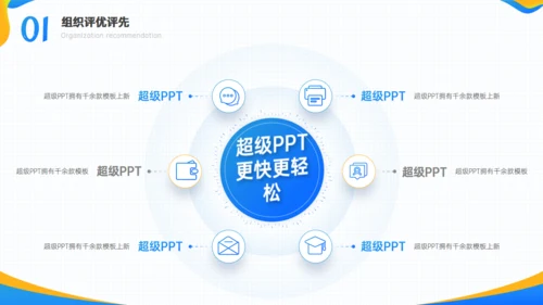 组织评优评先工作汇报通用PPT模板