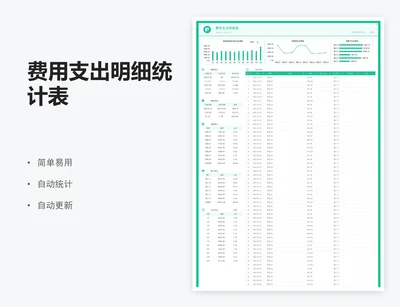 费用支出明细统计表