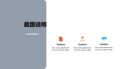 扁平PPT截图说明