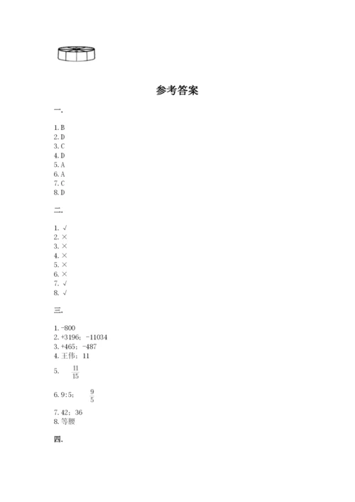 苏教版六年级数学小升初试卷（满分必刷）.docx