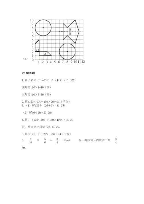 2022六年级上册数学《期末测试卷》及完整答案（精选题）.docx