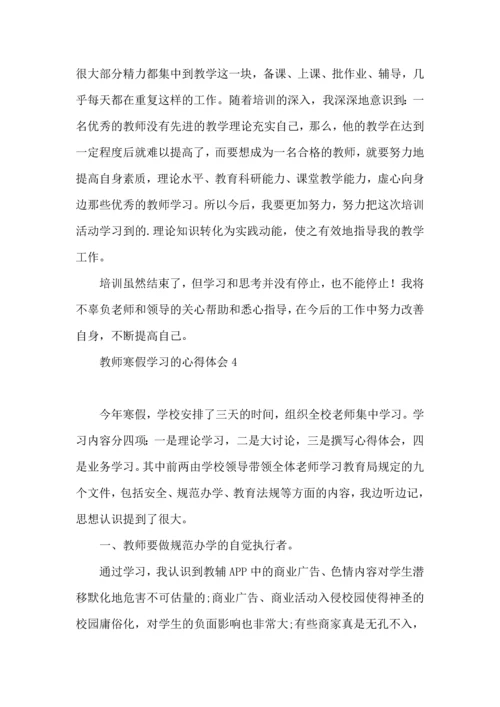 教师寒假学习的心得体会.docx