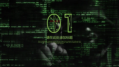 互联网信息安全汇报PPT模板