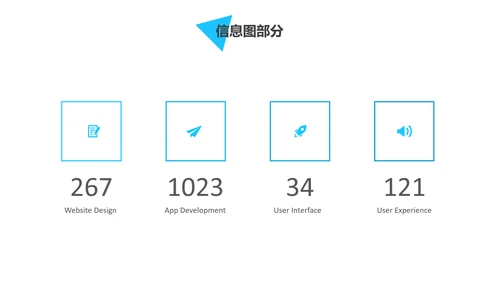 蓝色创意三角形版式公司简介商务PPT模板