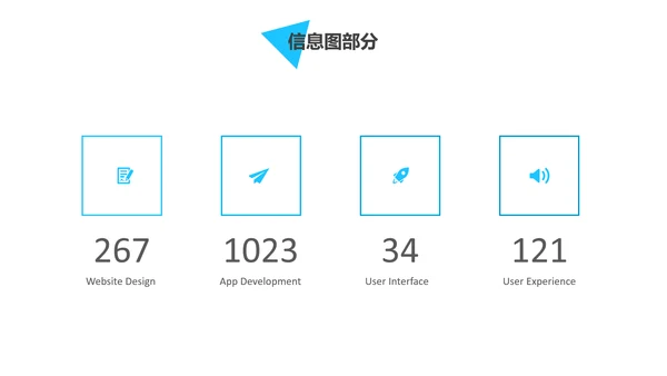 蓝色创意三角形版式公司简介商务PPT模板