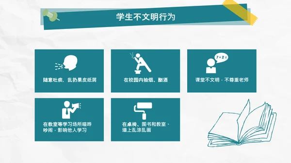 校园礼仪主题班会_校园文明通用PPT课件模板