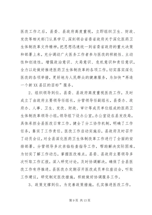 城关镇卫生院关于基层医药卫生体制改革进展情况的汇报 (5).docx