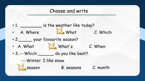 Unit 2 My favourite season单元复习 课件(共53张PPT)