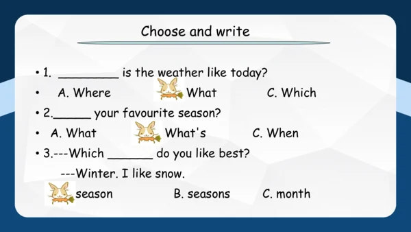 Unit 2 My favourite season单元复习 课件(共53张PPT)