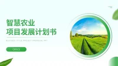 智慧农业项目计划书通用PPT