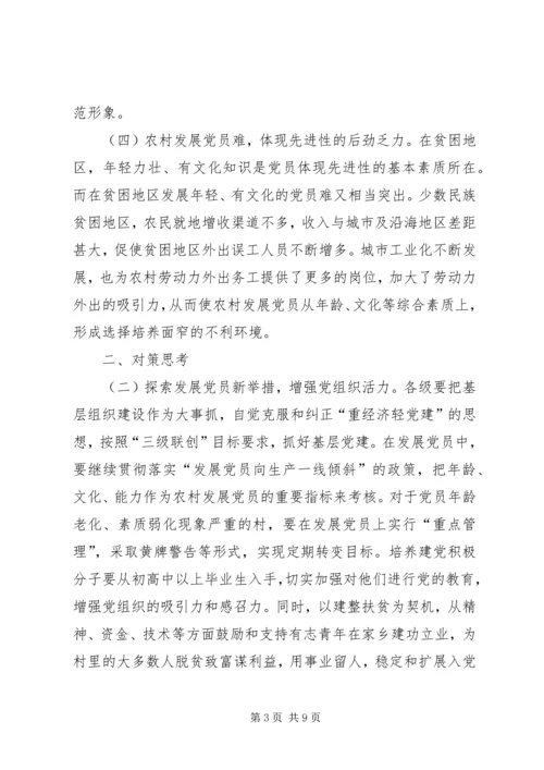 民族贫困地区农村党员体现先进性的思考 (9).docx