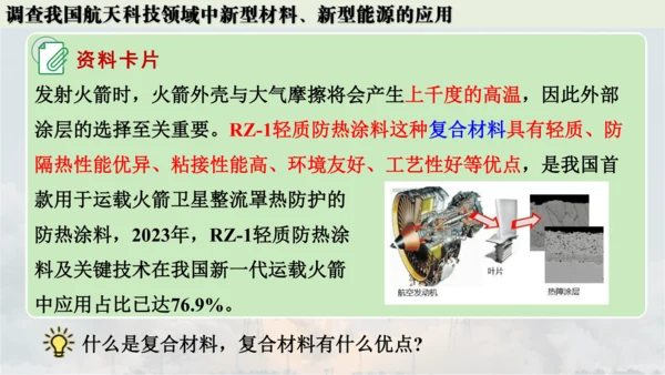 跨学科实践活动10  调查我国航天科技领域中新型材料、新型能源的应用课件(共38张PPT内嵌视频)