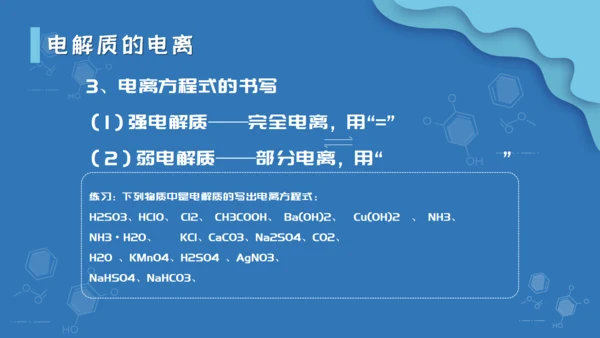 人教版化学课《离子反应》通用PPT模板课件