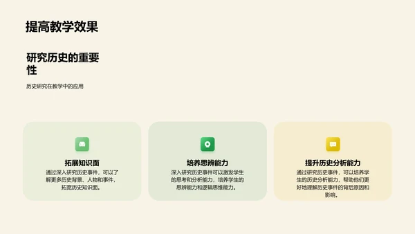 历史事件深度教授PPT模板