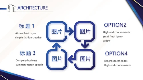 蓝色大气建筑工程公司简介宣传工动态PPT模板