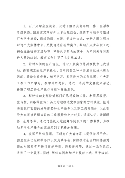 检封团总支工作总结及工作计划.docx