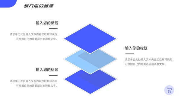 蓝色简约大气服务业学习汇报PPT模板