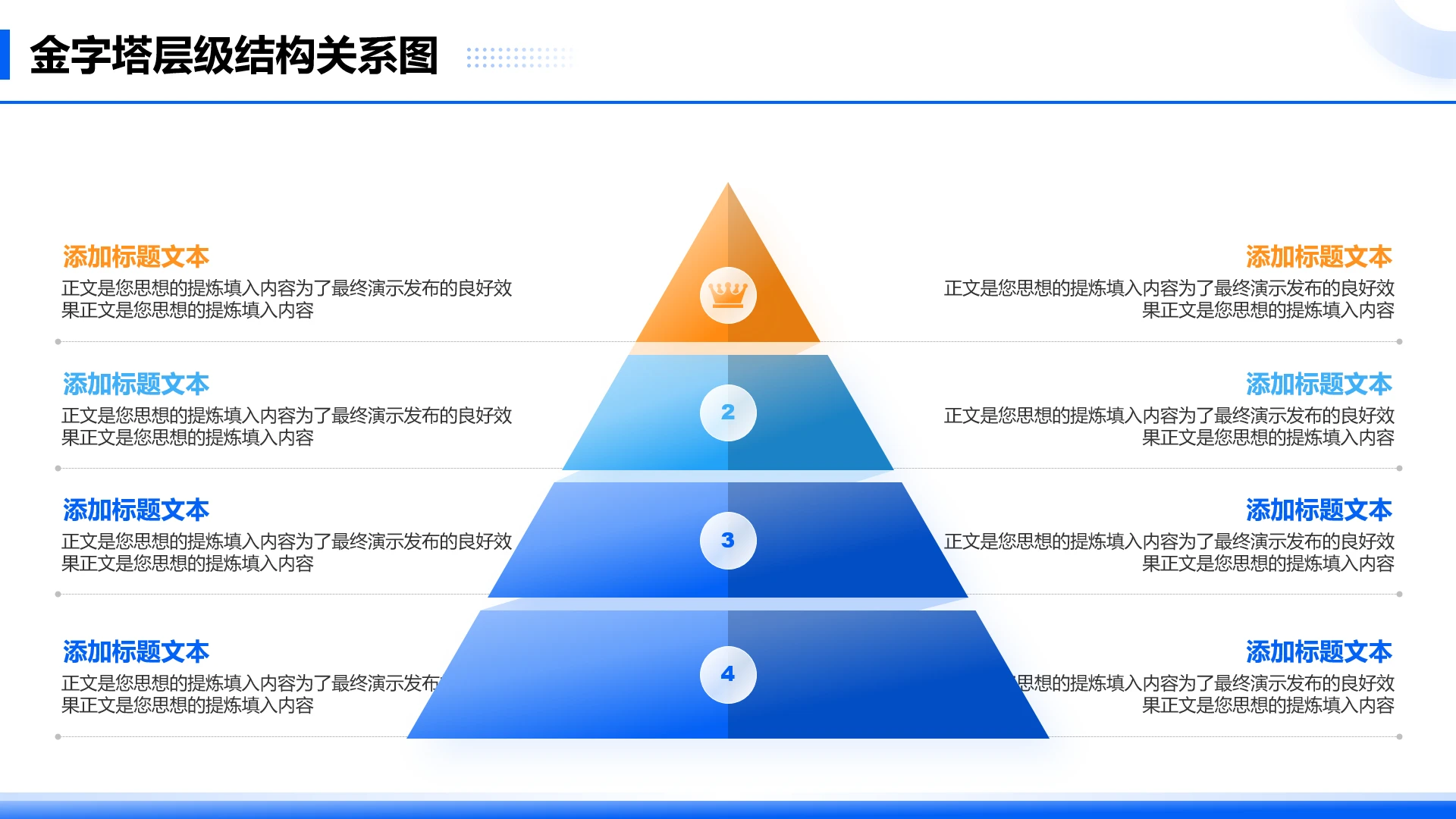 金字塔层级结构关系图