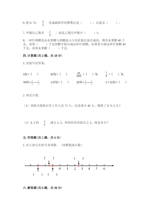 冀教版六年级下册数学 期末检测卷含答案【黄金题型】.docx