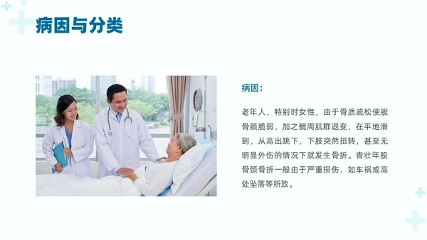 绿色实拍医疗护理培训股骨骨折护理查房培训PPT课件
