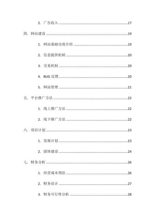 兼职平台创业专项计划书.docx