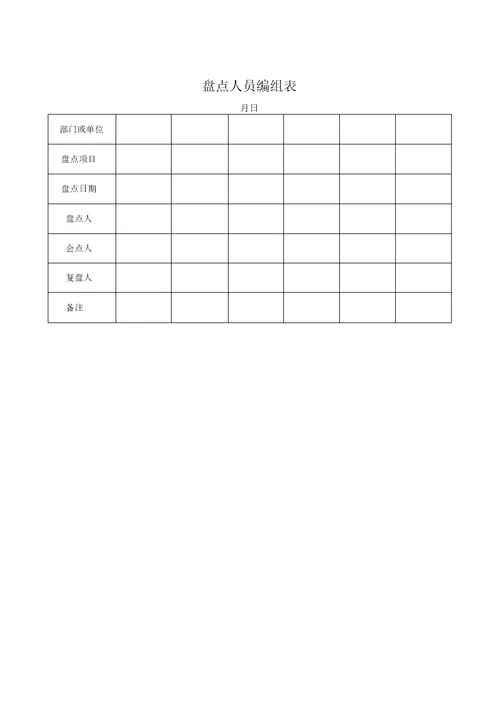 企业财务管理系列表格