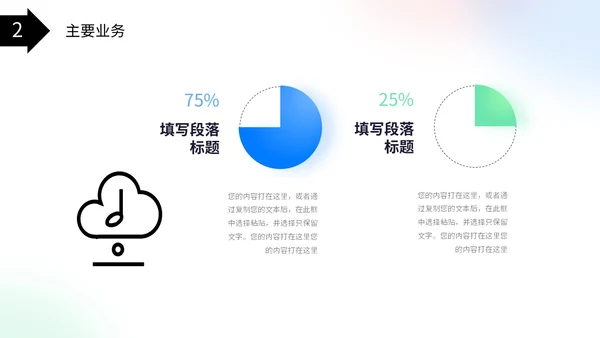 弥散风蓝绿色渐变企业公司简介产品介绍投融资PPT公司介绍